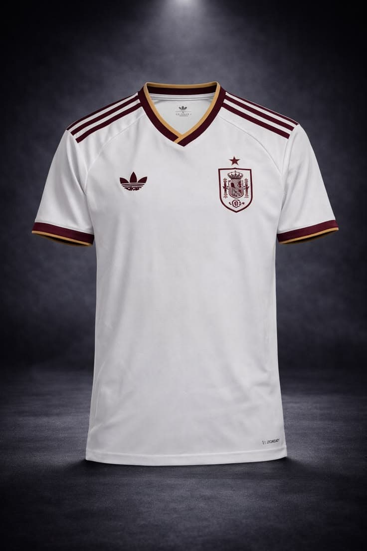 Spain Special Edition White Jersey - 1 Star Fan Edition - image 1